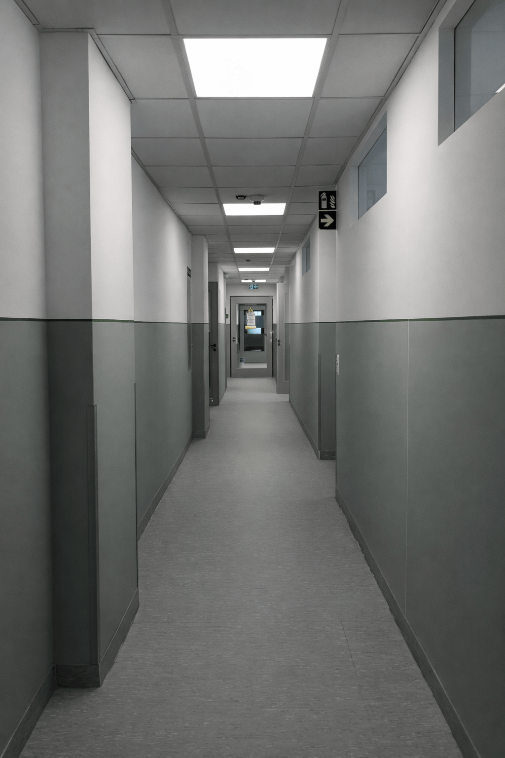 Atlas laboratory corridor